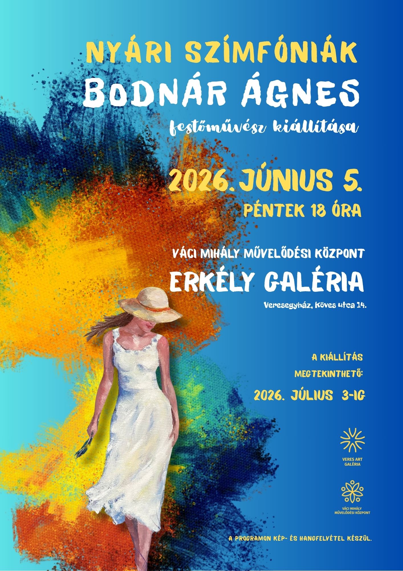 Bodnár Ágnes kiállításmegnyitó plakát
