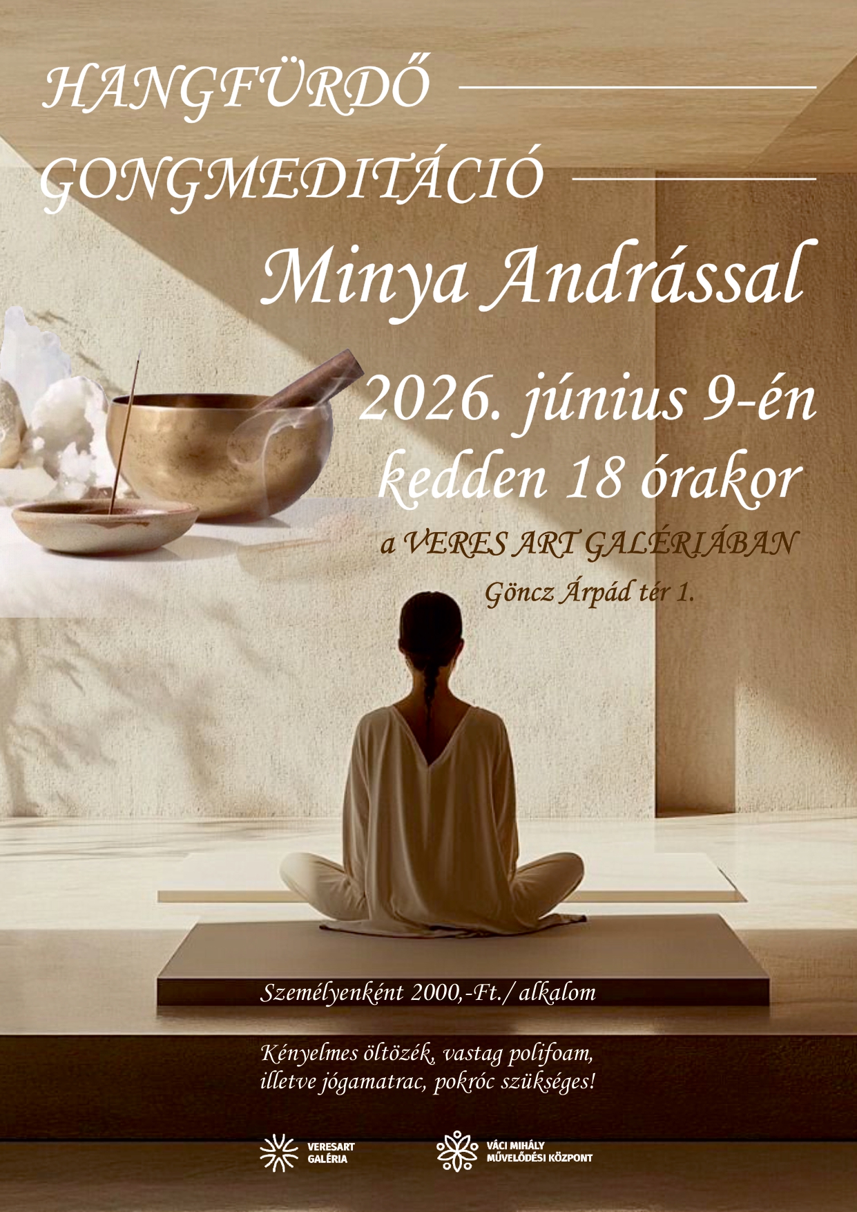 Gongmeditáció júniusi plakát