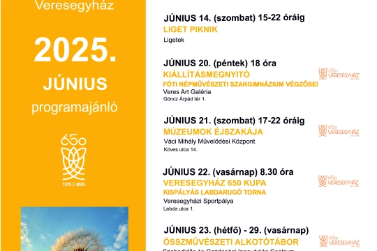 PROGRAMAJÁNLÓ 2025 június