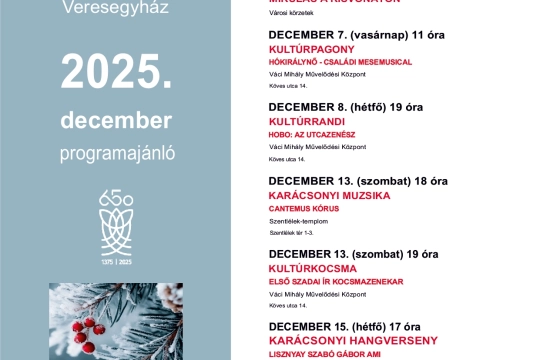 Decemberi programajánló