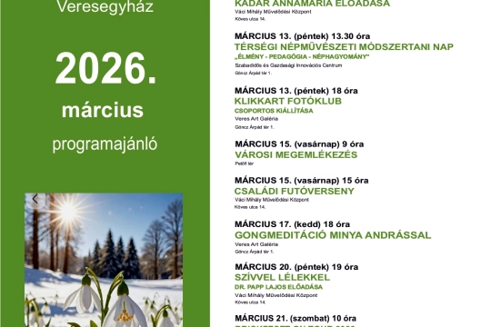 Márciusi programajánló